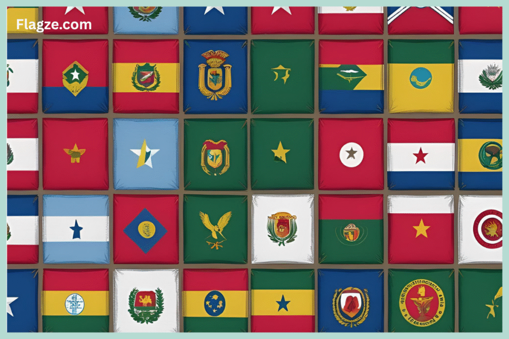 All south american flags All south american flags