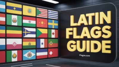 The Mexican flag with eagle and snake