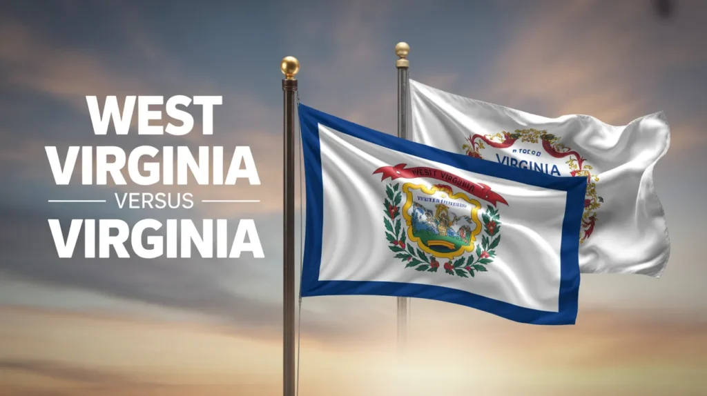 Virginia Flag vs. West Virginia Flag

